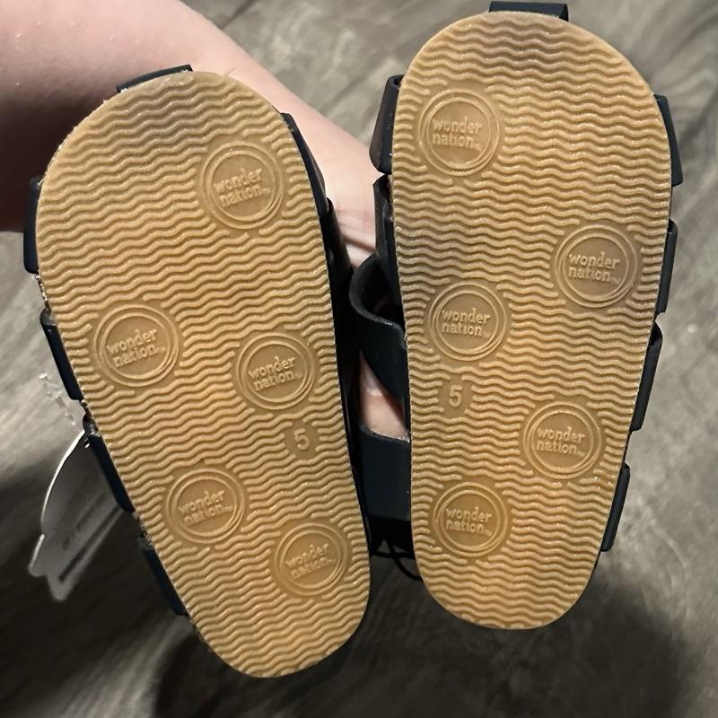 Size 5 Baby Boy Cage Sandals Fisherman Hook & Loop NEW NWT