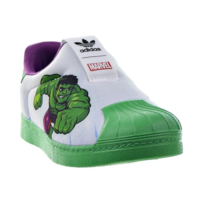 Size 5 (GS) - Adidas Superstar 360 X Marvel Low Hulk - FY2509