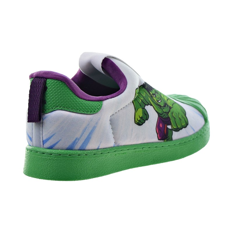 Size 5 (GS) - Adidas Superstar 360 X Marvel Low Hulk - FY2509