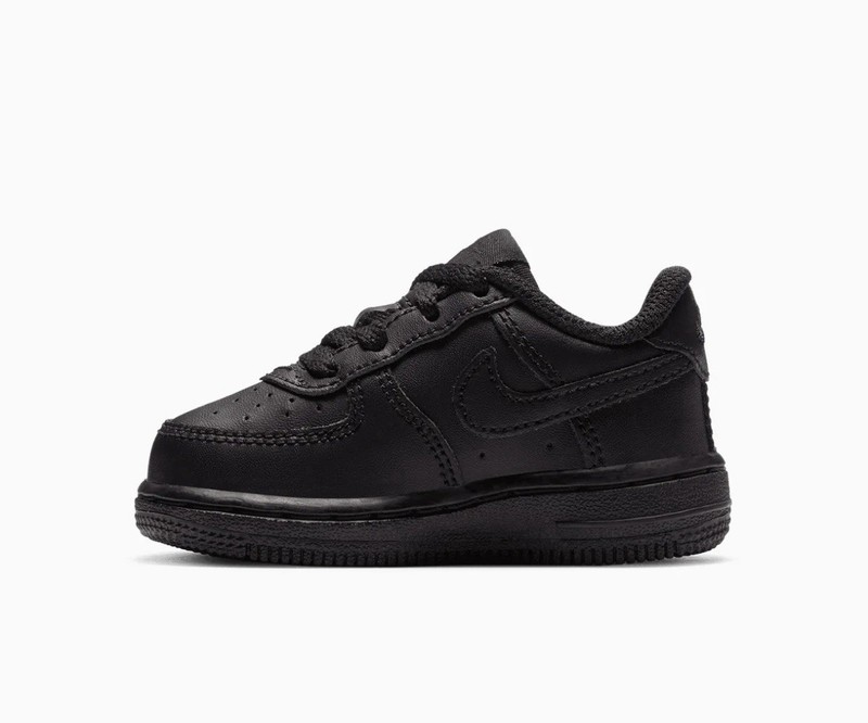 Size 5c - Nike Air Force 1 Triple Black Toddler Authentic - Brand New