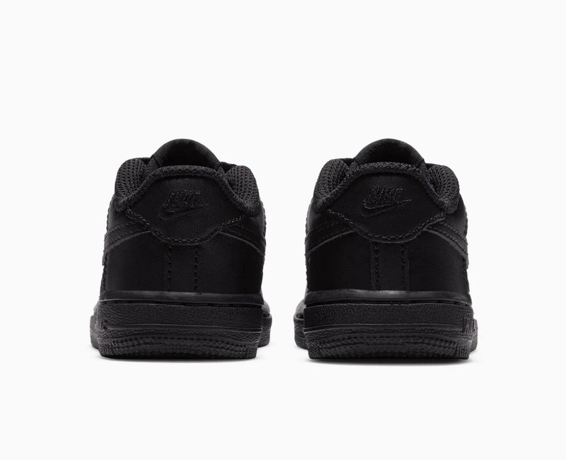 Size 5c - Nike Air Force 1 Triple Black Toddler Authentic - Brand New