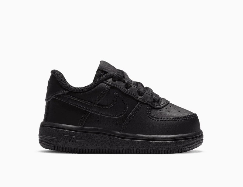 Size 5c - Nike Air Force 1 Triple Black Toddler Authentic - Brand New