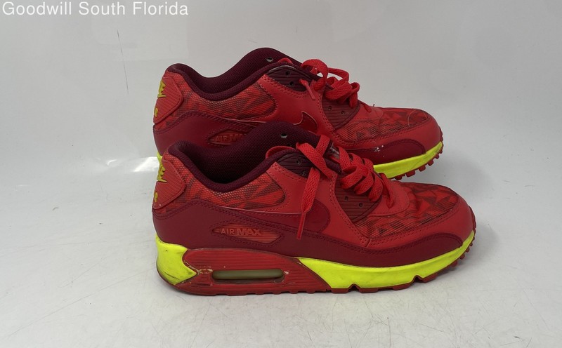 Size 6.5 (GS) - Nike Air Max 90 Low Red - 307793-601