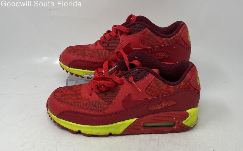 Size 6.5 (GS) - Nike Air Max 90 Low Red - 307793-601