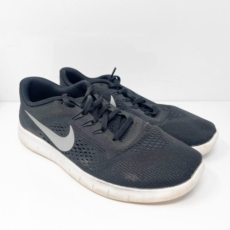 Size 6.5 (GS) - Nike Free RN Low Black Silver