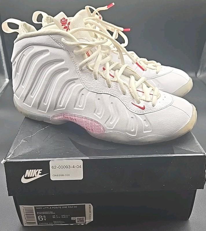 Size 6.5 (GS) - Nike Little Posite One Mid Thank You Plastic Bag