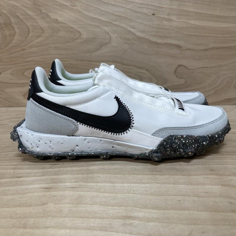 Size 6.5 - Nike Waffle Racer Crater White Black W