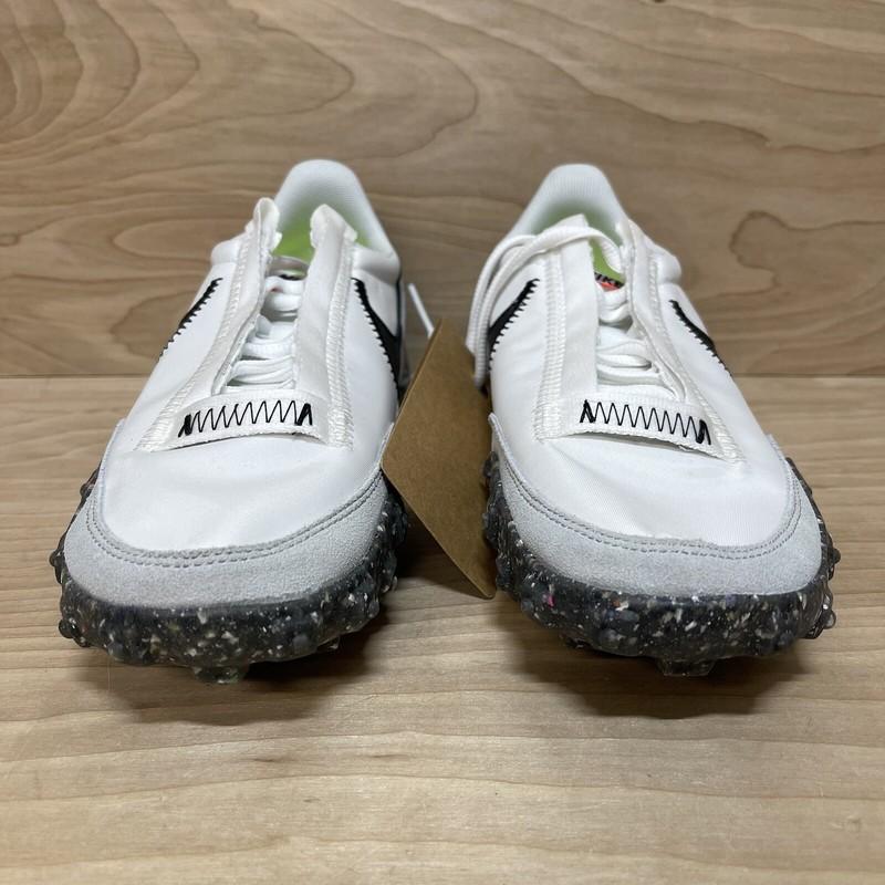 Size 6.5 - Nike Waffle Racer Crater White Black W