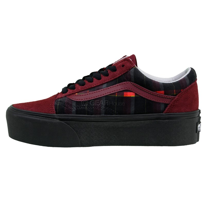 Size 6.5 - VANS Old Skool Stackform Velvet Plaid