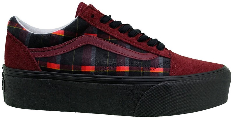 Size 6.5 - VANS Old Skool Stackform Velvet Plaid