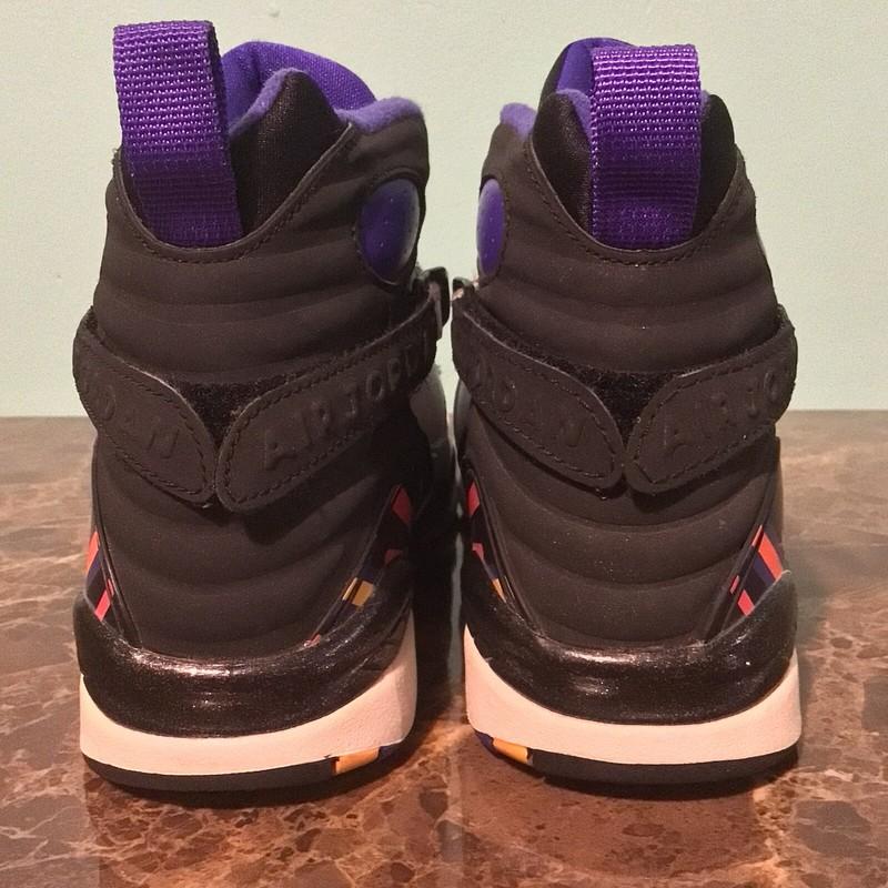 Size 6.5Y - 305368-142 Nike Air Jordan VIII 8 Retro "Three Peat" White/Purple