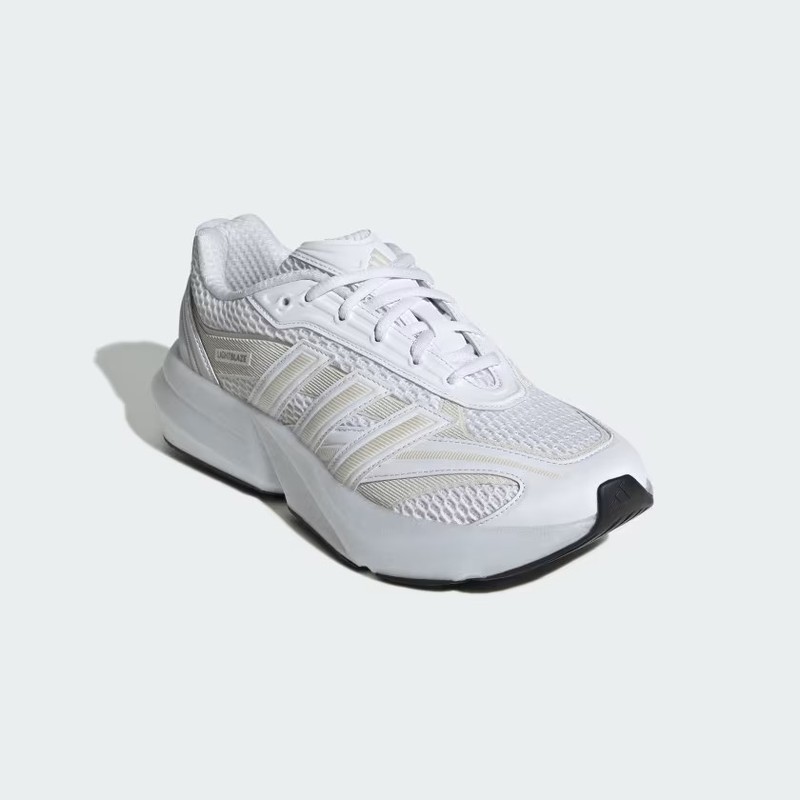 Size 6 - Adidas Lightblaze Glow White Silver Metallic W