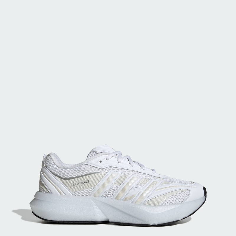 Size 6 - adidas Lightblaze Glow White Silver Metallic W