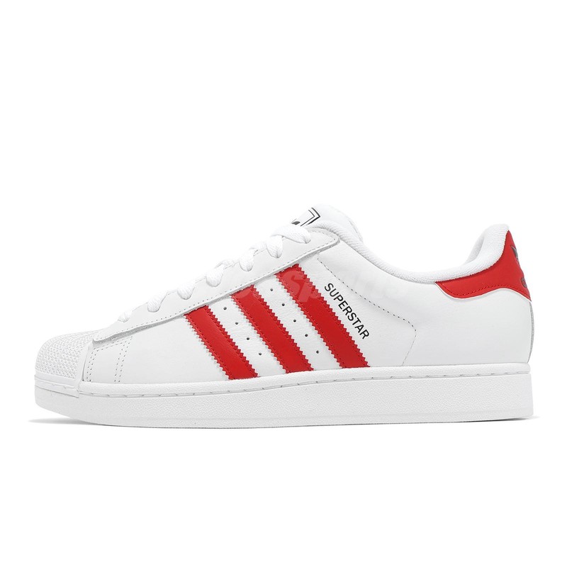 Size 6 - Adidas Superstar 2 White Scarlet