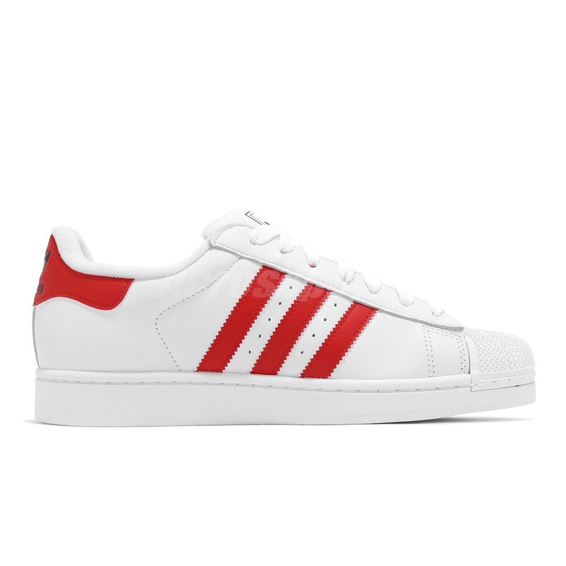 Size 6 - Adidas Superstar 2 White Scarlet