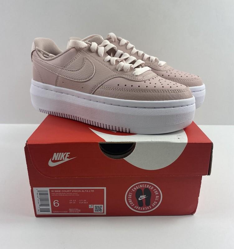 Size 6 - Nike Court Vision Alta Pink Oxford W