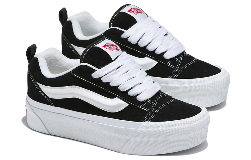 Size 6 - VANS Knu Stack Black White
