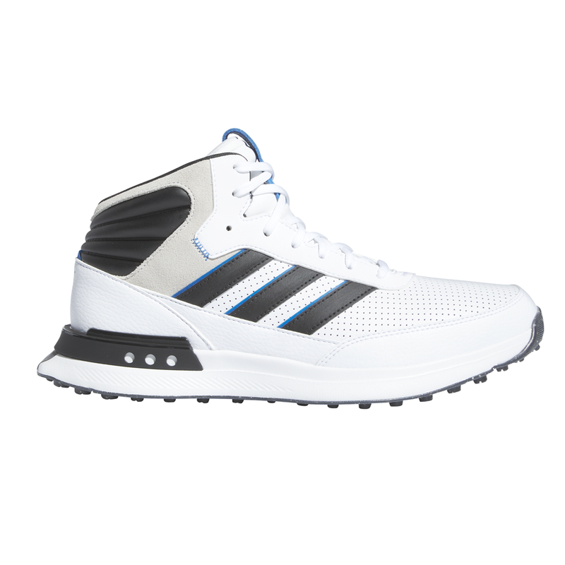 Size 7.5 - Adidas S2G Spikeless Golf Mid White Black Bright Royal