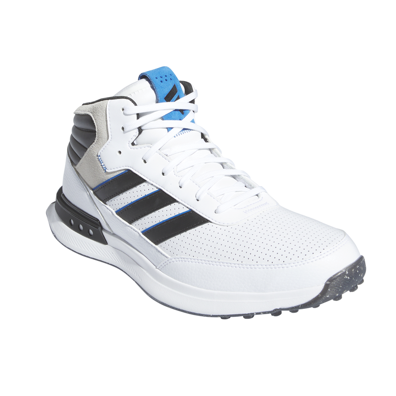 Size 7.5 - Adidas S2G Spikeless Golf Mid White Black Bright Royal