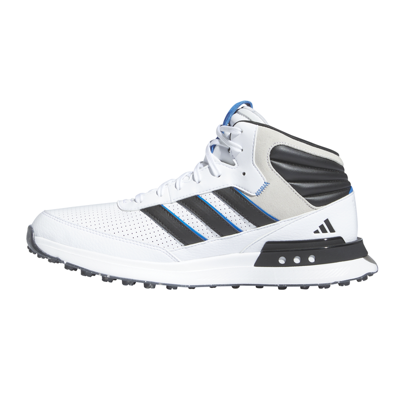 Size 7.5 - Adidas S2G Spikeless Golf Mid White Black Bright Royal