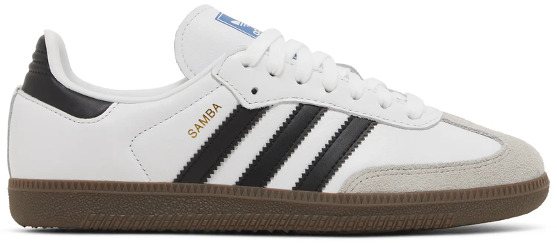 Size 7.5 - Adidas Samba OG White Clear Granite W