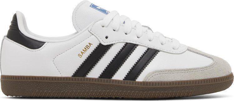 Size 7.5 - adidas Samba OG White Clear Granite W