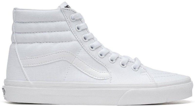 Size 7.5 - VANS Sk8- Canvas High True White