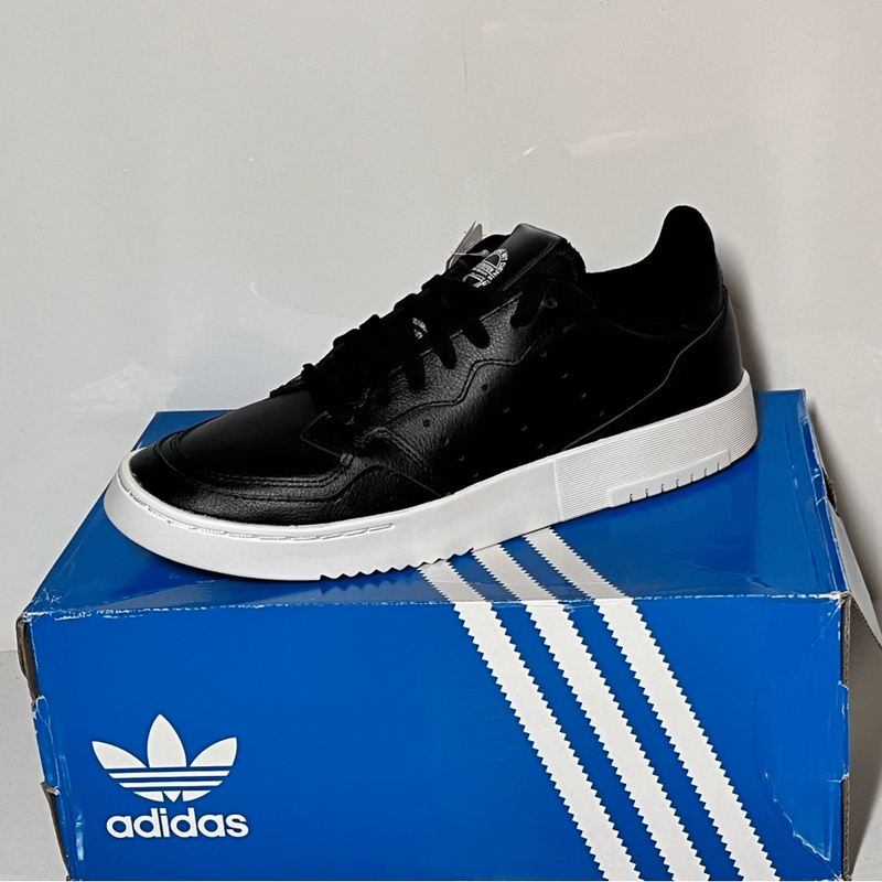 Size 7 (GS) - Adidas Supercourt Low Core Black