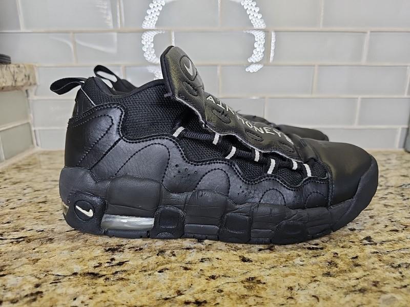 Size 7 (GS) - Nike Air More Money Low Black