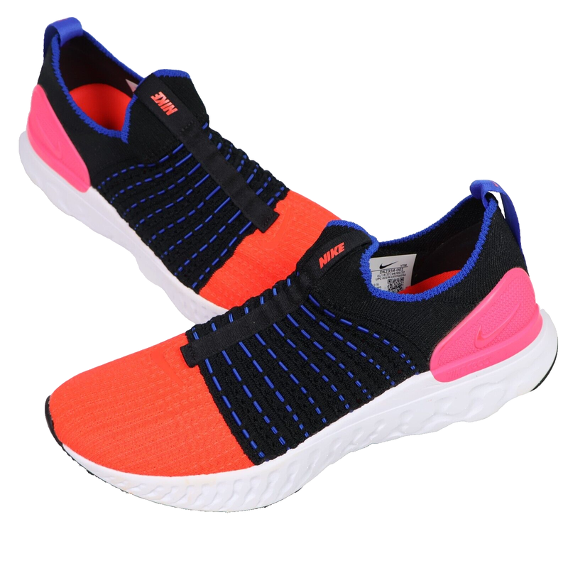 Size 7 - Nike React Phantom Run Flyknit 2 Black Bright Crimson W