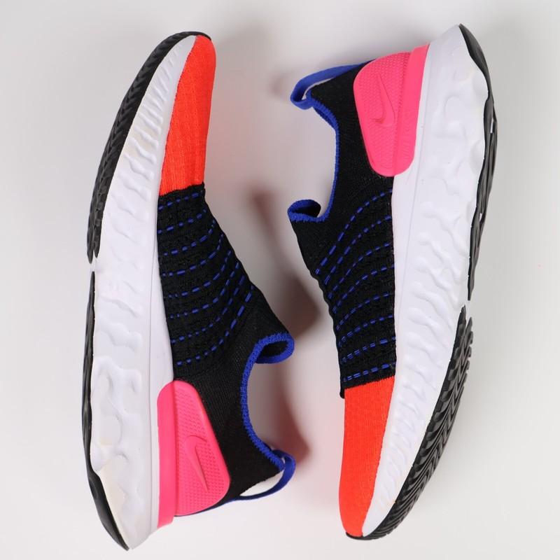 Size 7 - Nike React Phantom Run Flyknit 2 Black Bright Crimson W