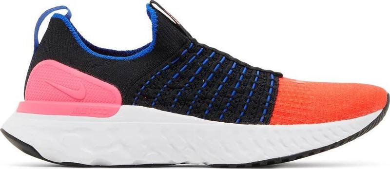 Size 7 - Nike React Phantom Run Flyknit 2 Black Bright Crimson W