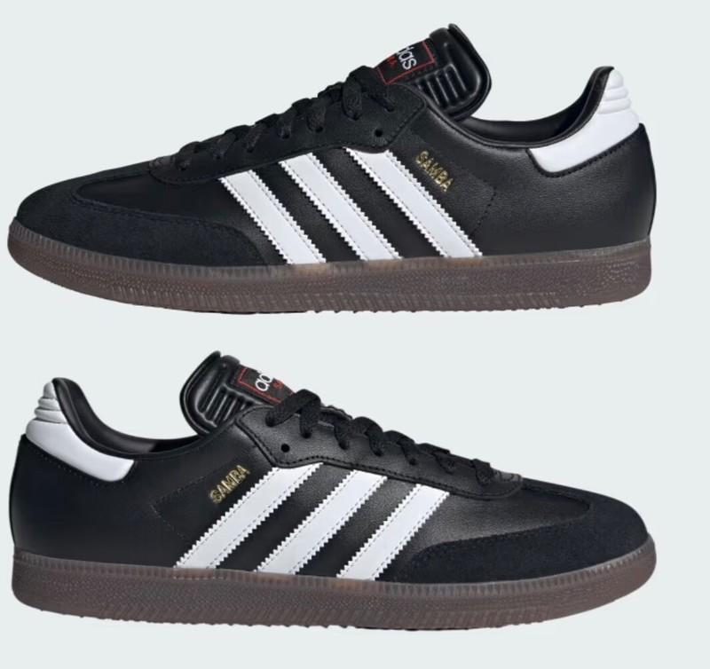 Size 8.5 - Adidas Samba Indoor Black White Gum