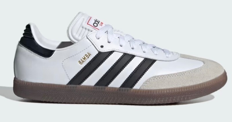 Size 8.5 - Adidas Samba Indoor White Black Gum