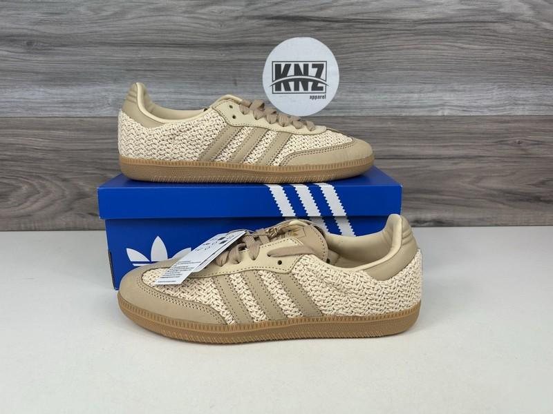 Size 8.5 - Adidas Samba OG Knit Pack - Sand Strata W