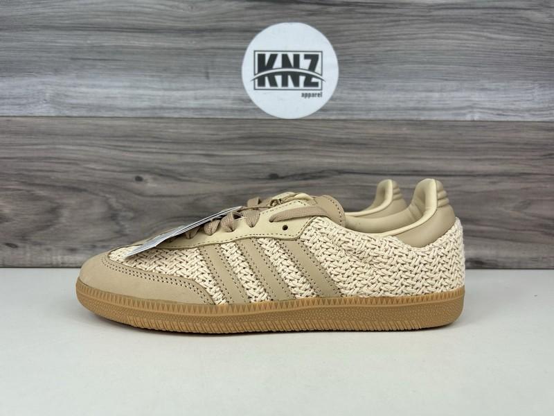 Size 8.5 - Adidas Samba OG Knit Pack - Sand Strata W