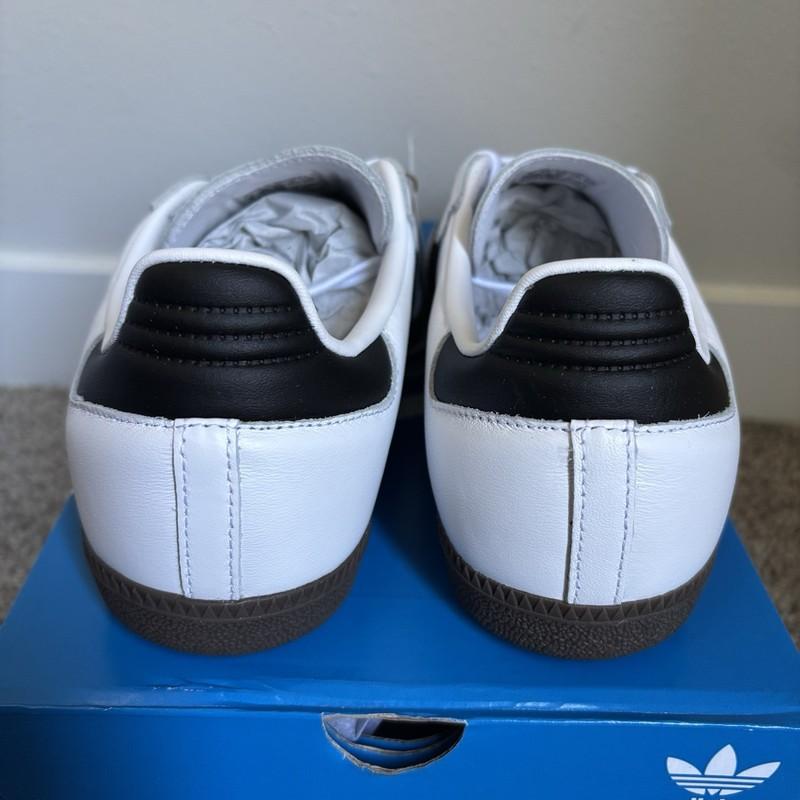 Size 8 - Adidas Samba OG White Clear Granite W