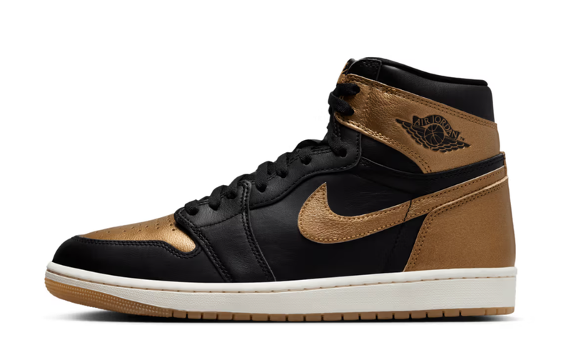 Size 8 - Air Jordan 1 Retro OG High Black Gold