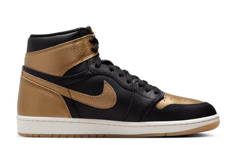 Size 8 - Air Jordan 1 Retro OG High Black Gold
