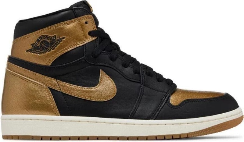 Size 8 - Air Jordan 1 Retro OG High Black Gold