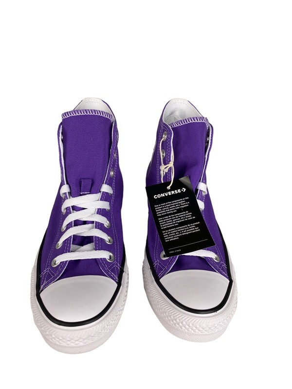 Size 8 - Converse Chuck Taylor All Star High Electric Purple