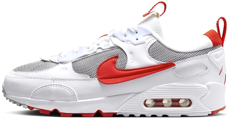 Size 8 - Nike Air Max 90 Futura White Picante Red W