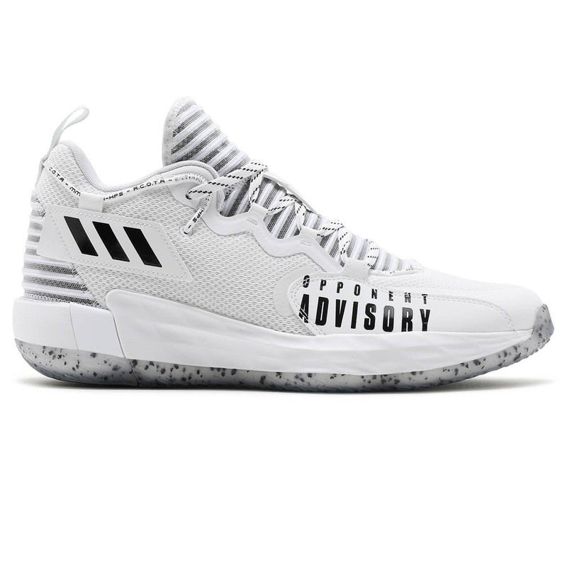 Size 9.5 - Adidas Dame 7 EXTPLY Opponent Advisory - White