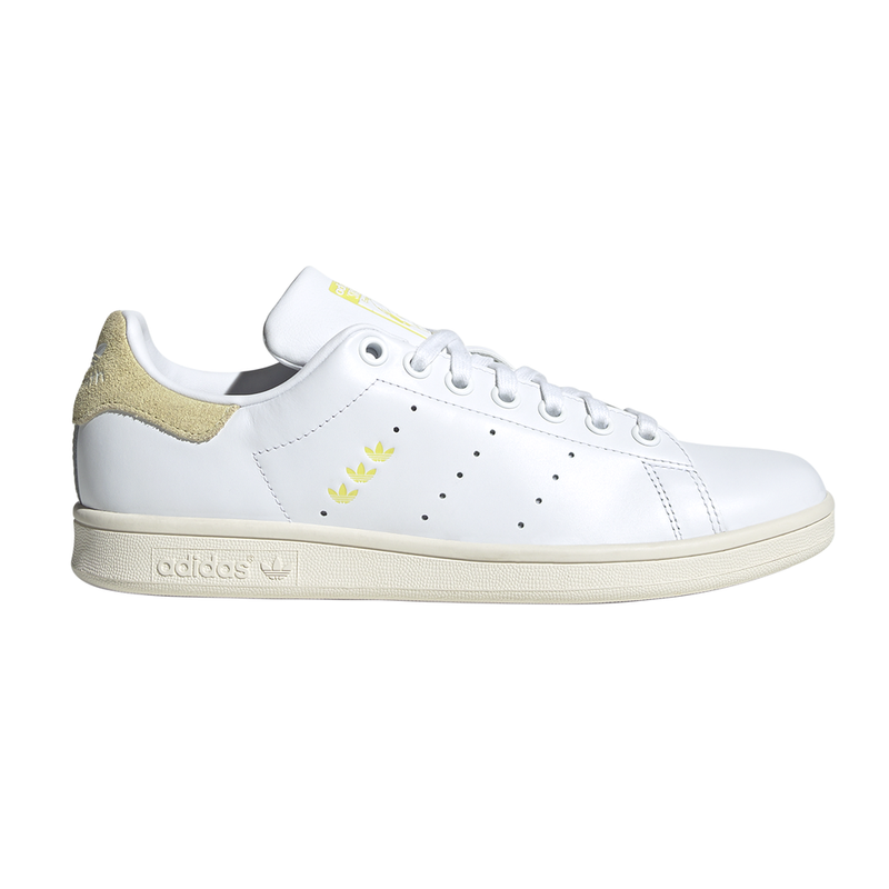 Size 9.5 - Adidas Stan Smith White Powder Yellow W
