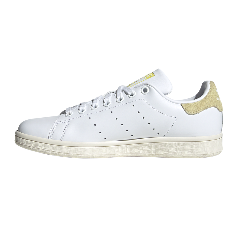 Size 9.5 - Adidas Stan Smith White Powder Yellow W