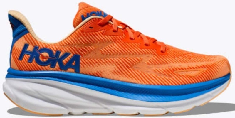 Size 9.5 - Hoka One One Clifton 9 Vibrant Orange Impala