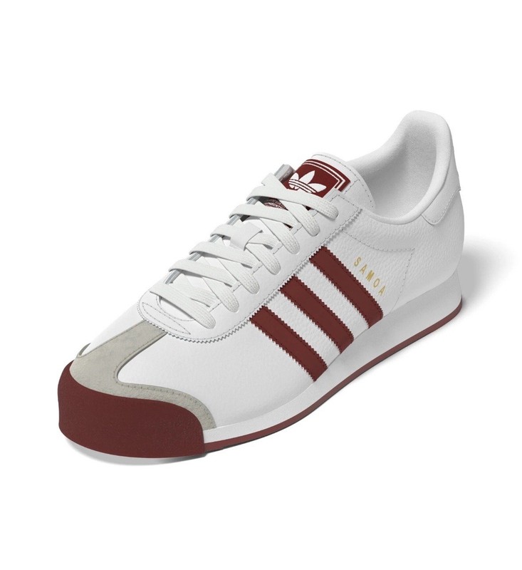 Size 9.5 Men’s Adidas Samoa Cloud White/Preloved Ruby JQ0045 Brand New In Box