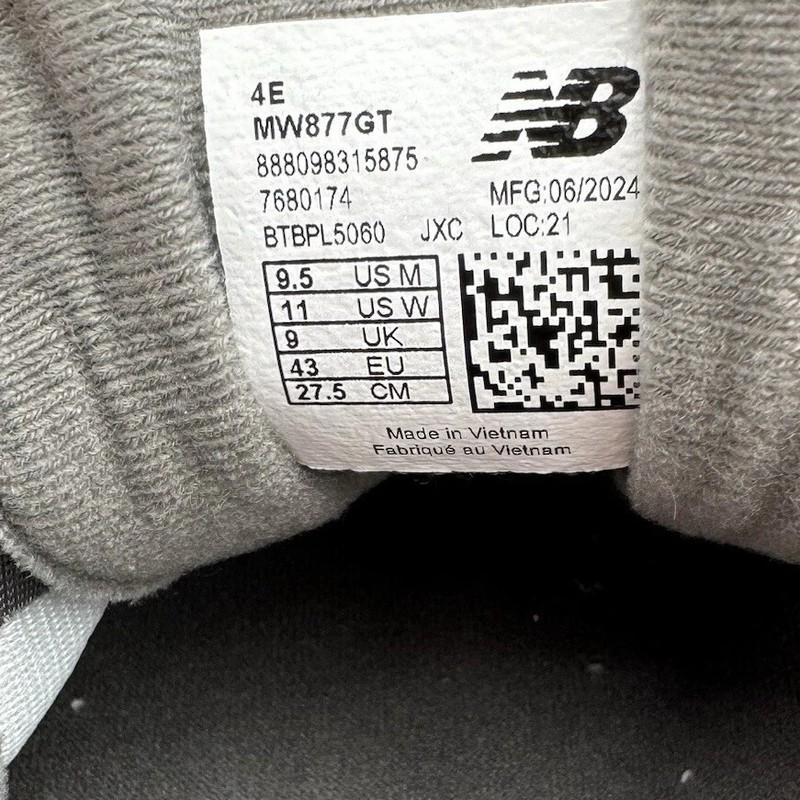 Size 9.5 - New Balance 877 Grey - MW877GT