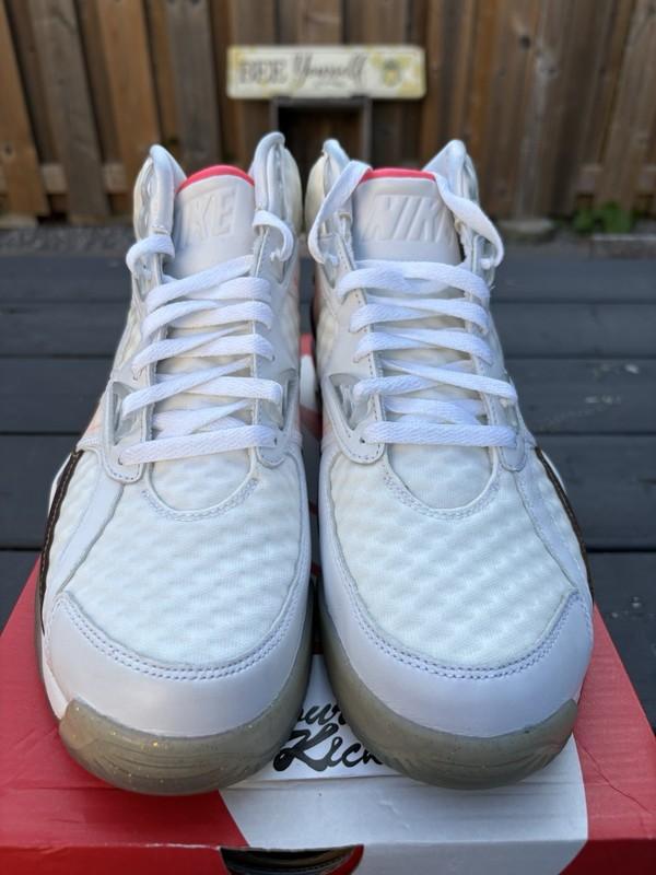 Size 9.5 - Nike Air Trainer SC PRM QS High White Hyper Punch