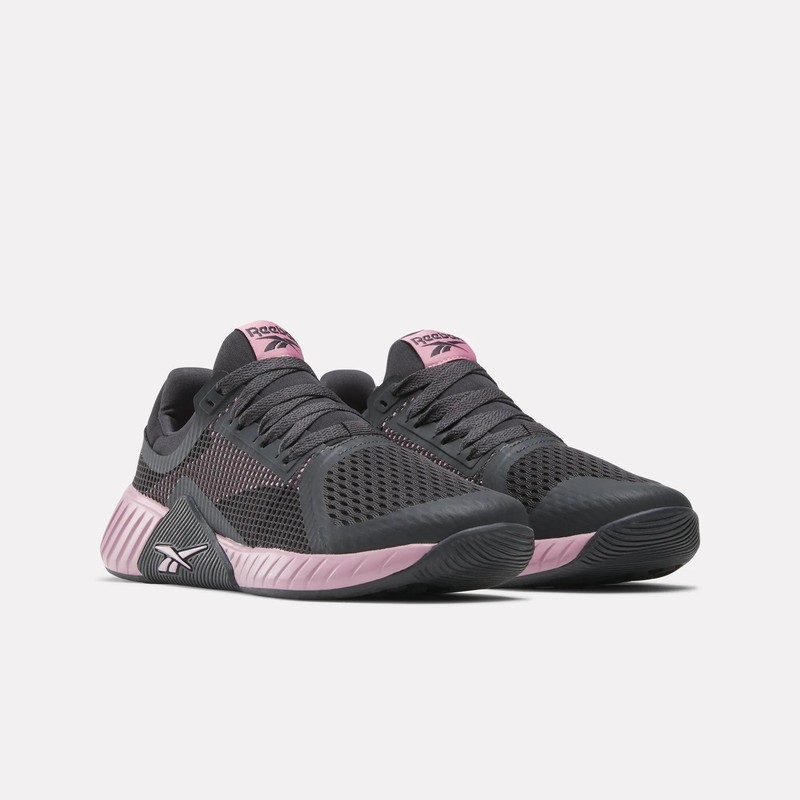 Size 9.5 - Reebok Flip Charge Black Dusty Rose W